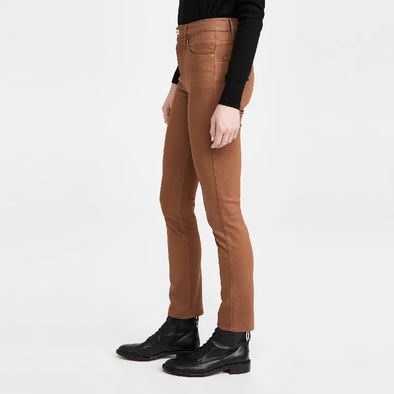 Le Sylvie Coated Jeans (Tobacco)