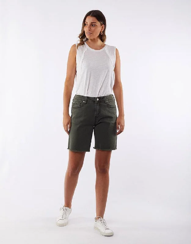 Aja Bermuda Shorts - Khaki