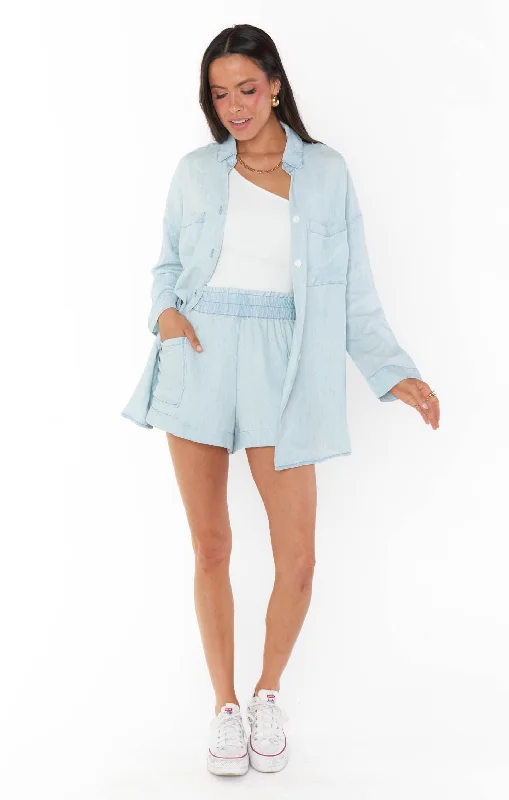 Disilvio Shorts ~ Light Chambray