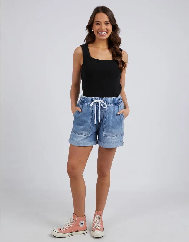 Emma Relaxed Denim Short - Blue