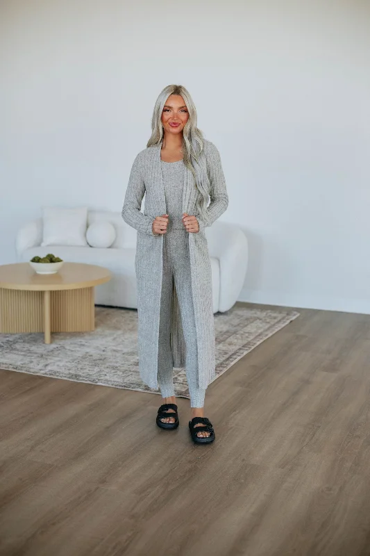 Get Cozy Cardigan - Taupe