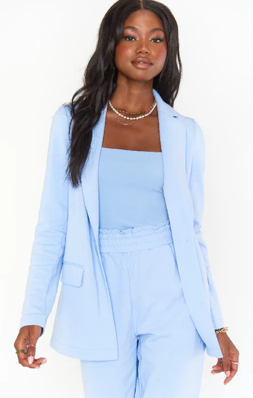 Lazy Chic Blazer ~ Periwinkle Knit