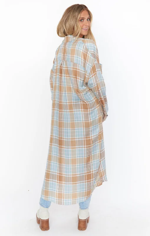 Leo Button Down Tunic ~ Georgetown Plaid