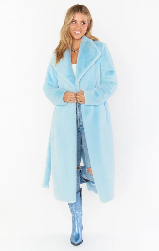 Lolita Jacket ~ Icy Blue Faux Fur