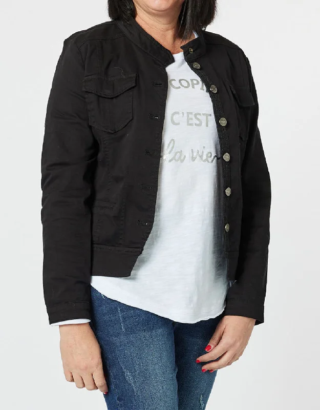 Maggie Denim Jacket - Black