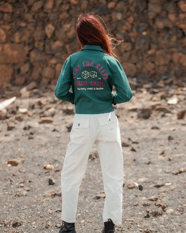 Play For Keeps Diner Jacket - Green