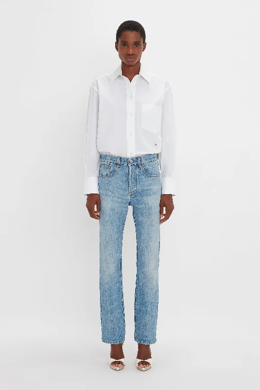 Victoria Mid-Rise Jean In Light Blue