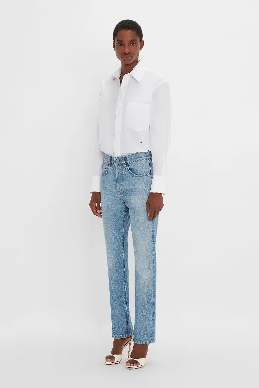 Victoria Mid-Rise Jean In Light Blue