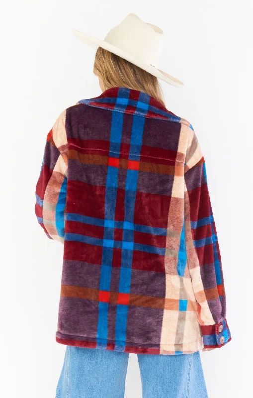 Whistler Shirt Jacket ~ Red Blue Plaid