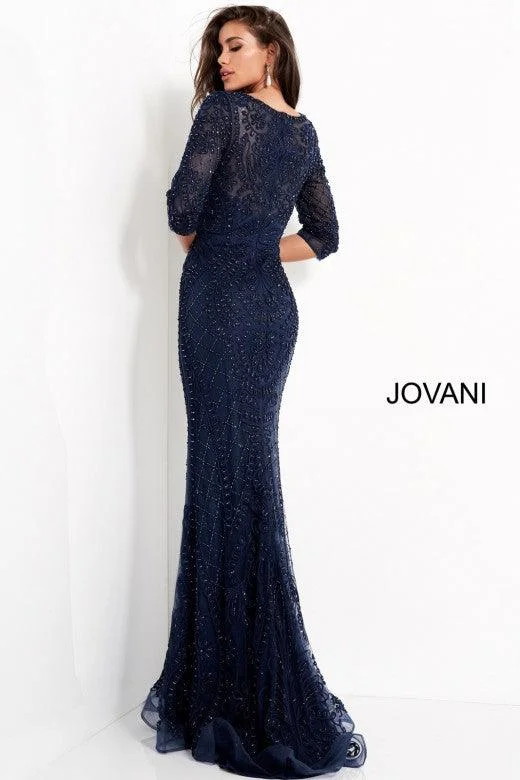 Jovani 03561 Long Formal Long Sleeve Evening Dress