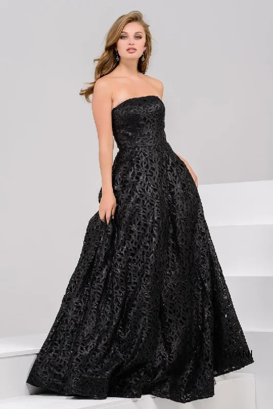 Jovani 35146 Strapless Long Formal Prom Gown