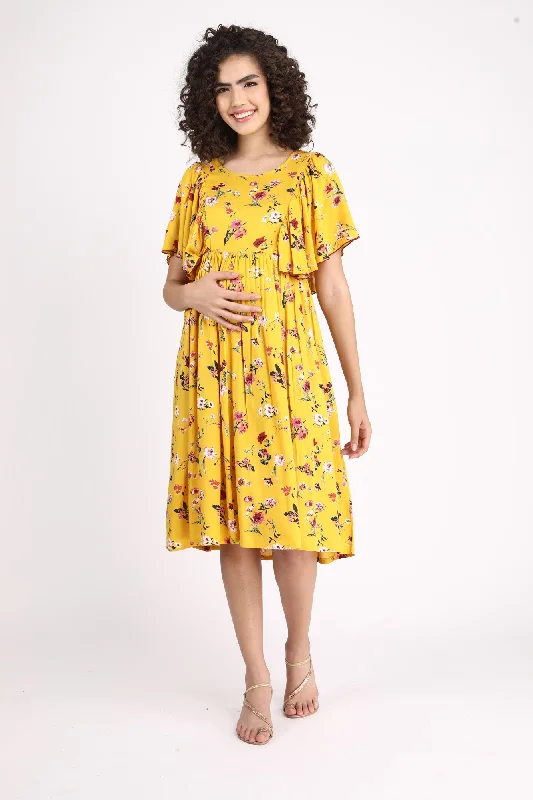 Miami Boho Maternity & Nursing Flap Dress