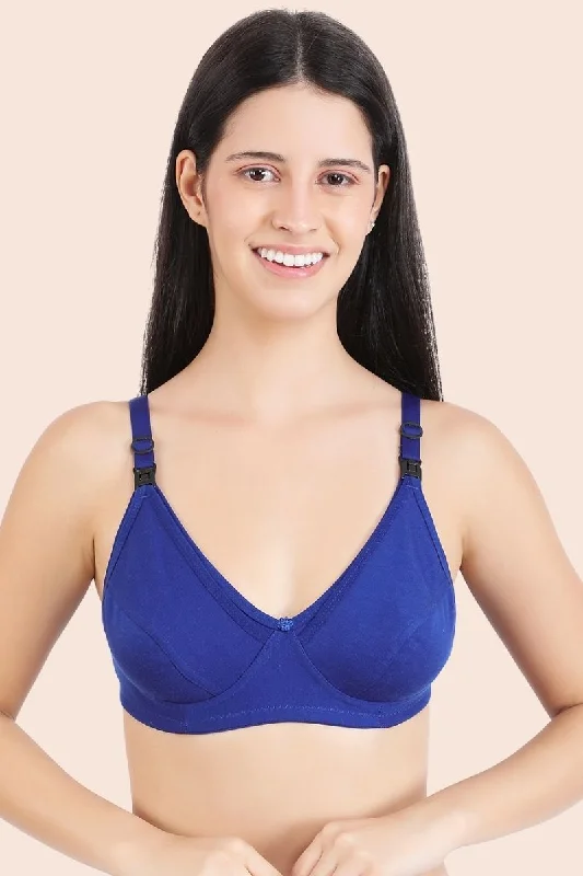 Momzjoy Tribe Blue & Pink Maternity & Nursing Bra Set (Pack Of 2)