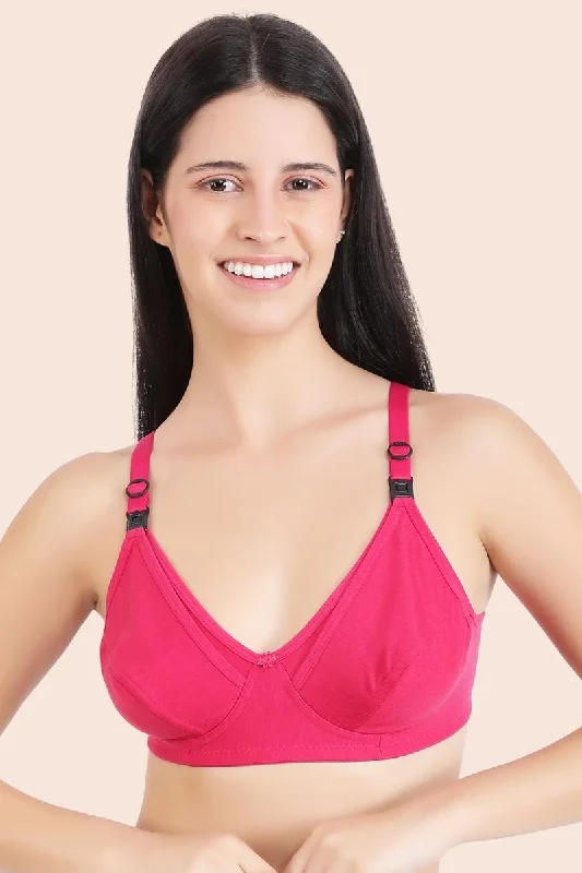 Momzjoy Tribe Blue & Pink Maternity & Nursing Bra Set (Pack Of 2)