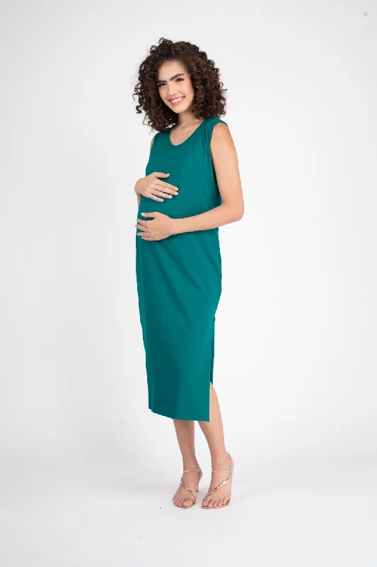 Teal Green Maternity Dress + Jacket (2pc)