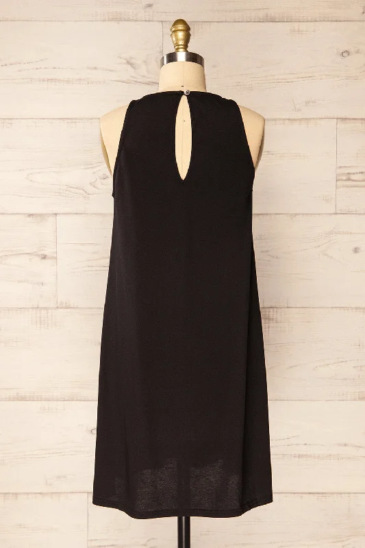 Canchimalero | Short Loose Black Dress