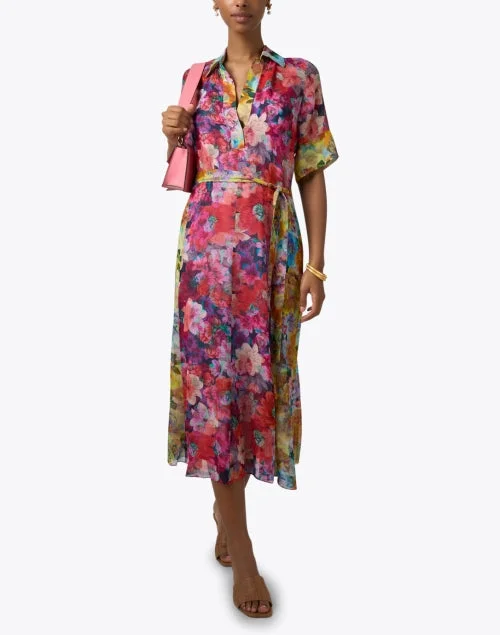 Celia Multi Print Shirt Dress