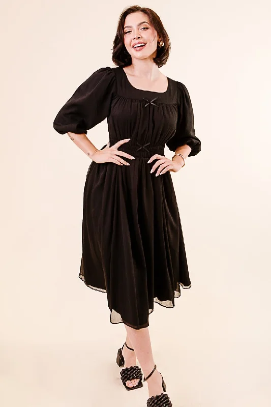 Do-Re-Mi Dress in Black - FINAL SALE