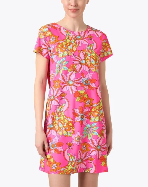 Ella Pink Floral Print Dress