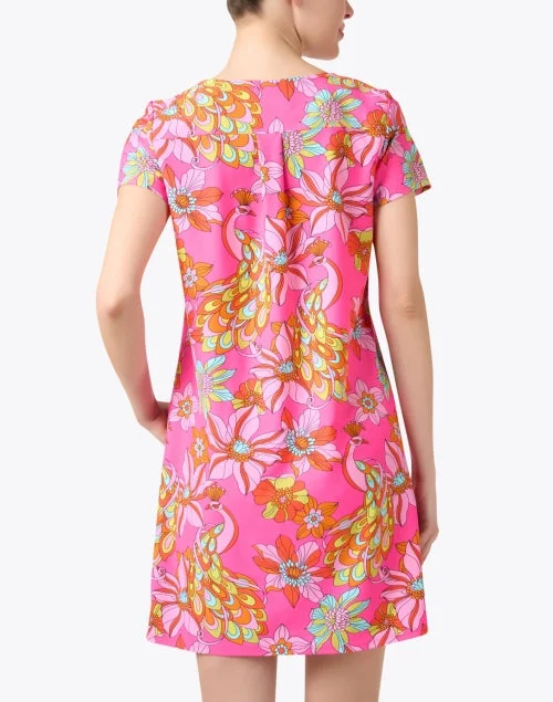 Ella Pink Floral Print Dress