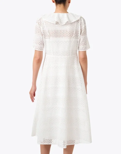 Ella White Broderie Dress