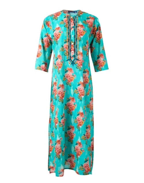 Emb Multi Print Cotton Kurta