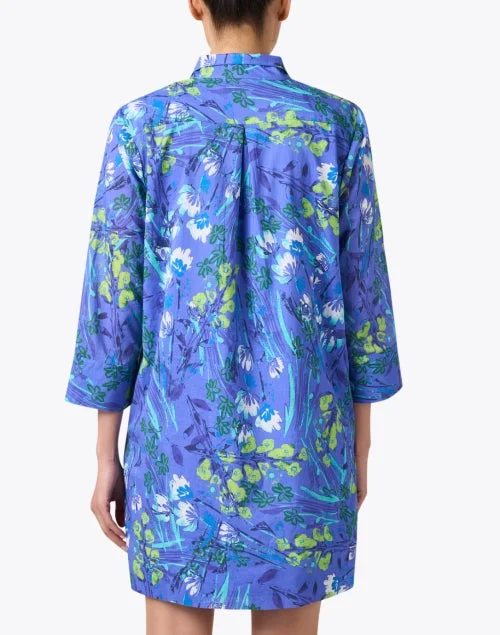 Helen Blue Floral Print Dress