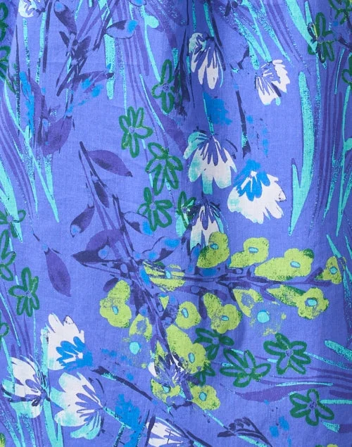 Helen Blue Floral Print Dress