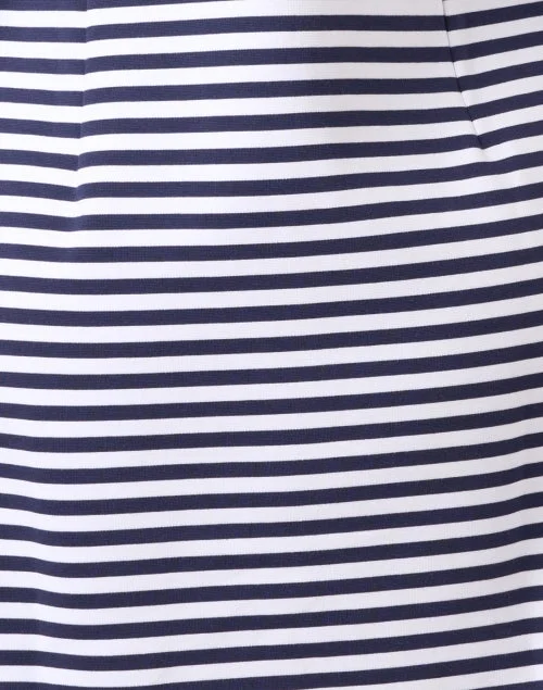 Navy and White Striped Dress