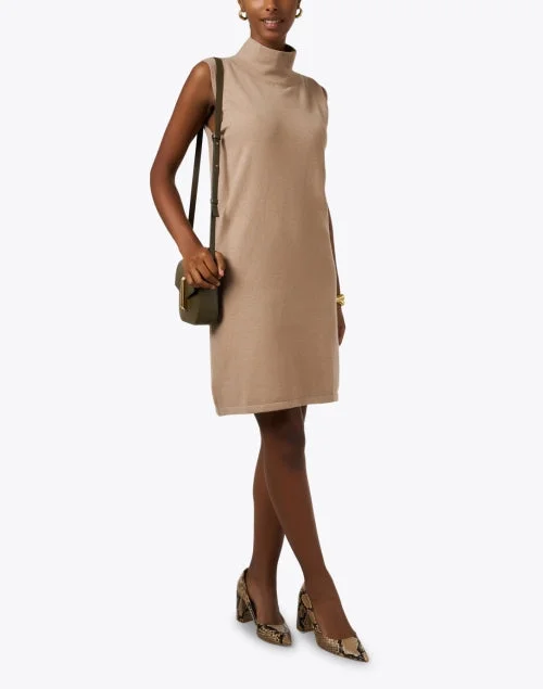 Paris Tan Cotton Cashmere Dress