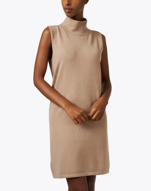 Paris Tan Cotton Cashmere Dress