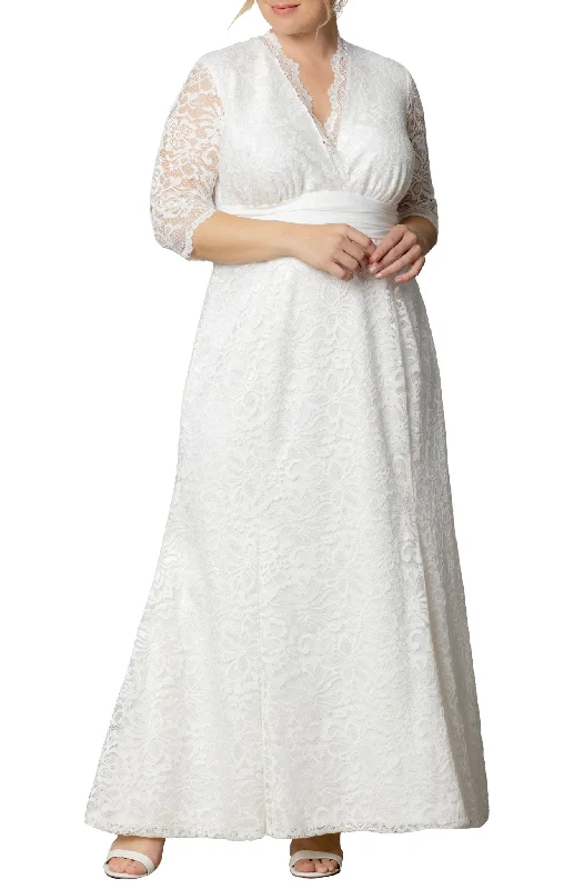 Amour Lace Wedding Gown - Plus