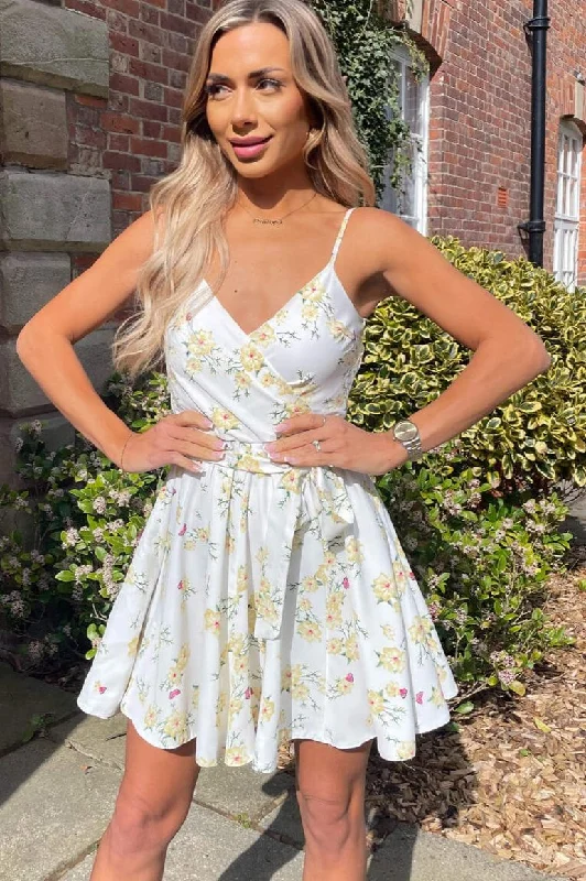 AX Paris Perry Cream Floral Dress