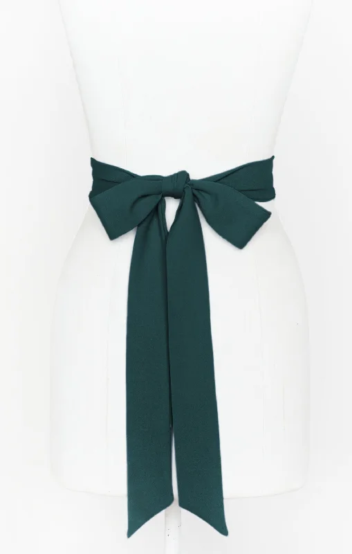 Bridesmaid Sash ~ Emerald Stretch