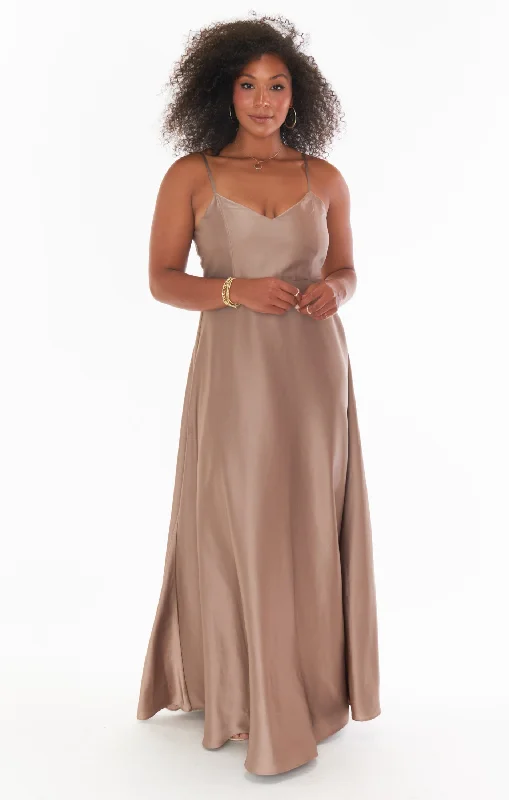 Faith Maxi Dress ~ Dune Luxe Satin