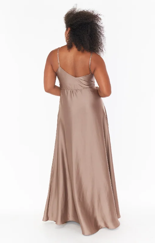 Faith Maxi Dress ~ Dune Luxe Satin