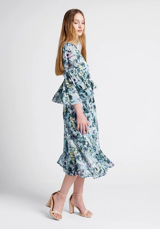 Flurry of Florals Midi Dress