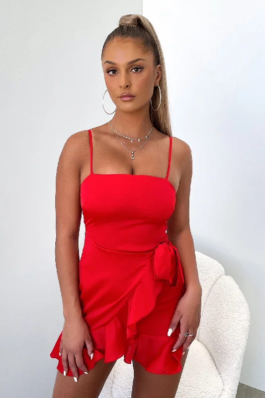 Grace Dress - Red Silk