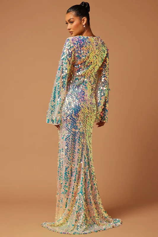 Kiara Sequin Gown - Iridescent