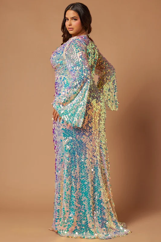 Kiara Sequin Gown - Iridescent