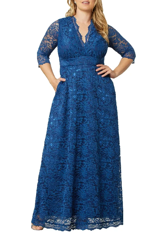 Maria Lace Evening Gown - Plus