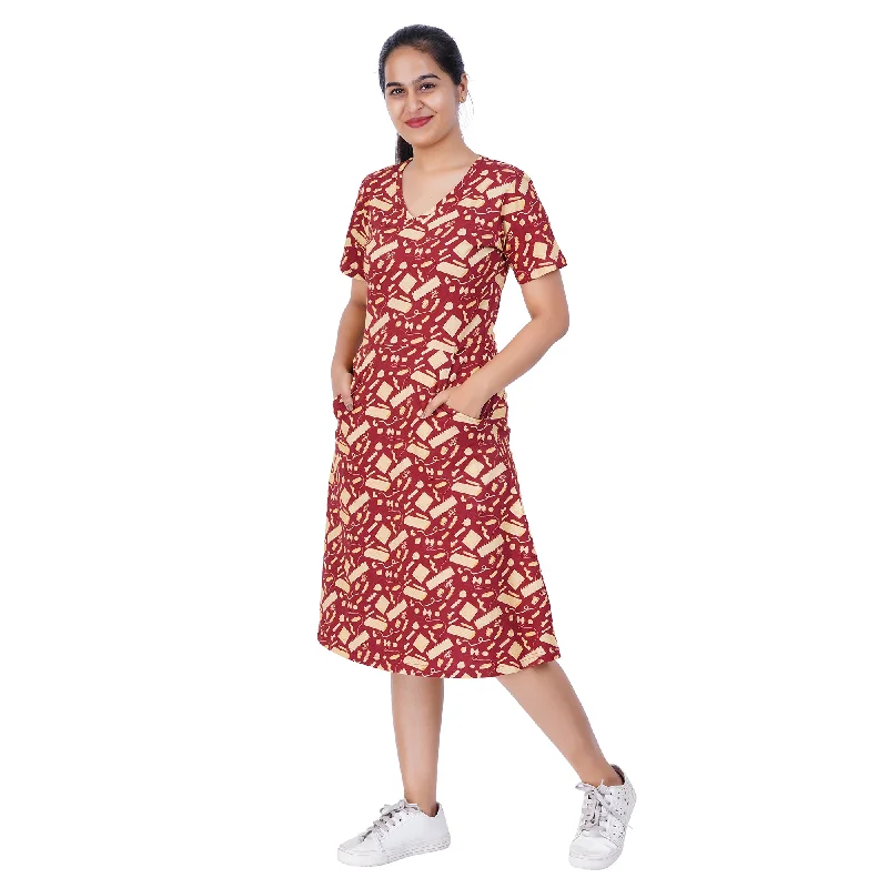 Pastabilities A-Line Dress (With Waist Seam)