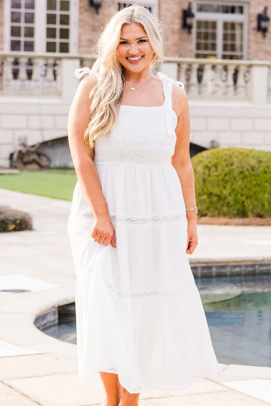 Sweetly Stunning Dress, White