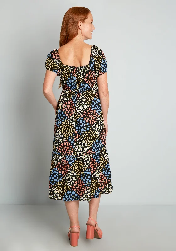 Sweetness In The Air Midi Dress