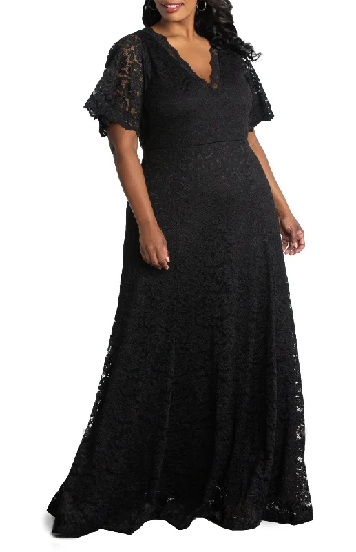 Symphony Lace Evening Gown - Plus