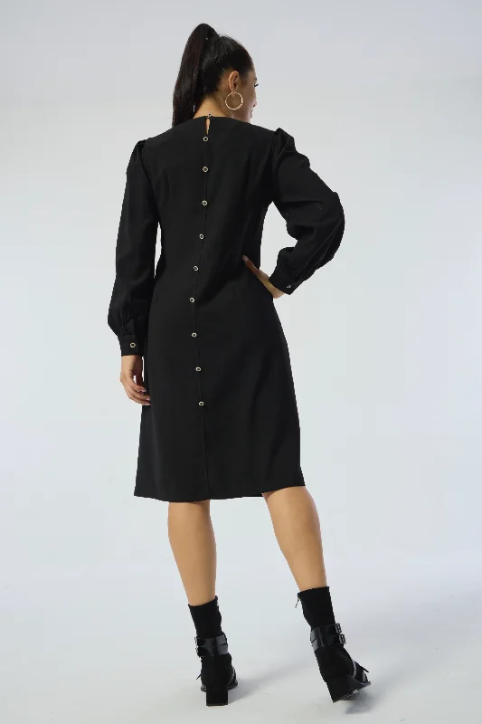 THE PERFECT BLACK SHIFT DRESS byMM