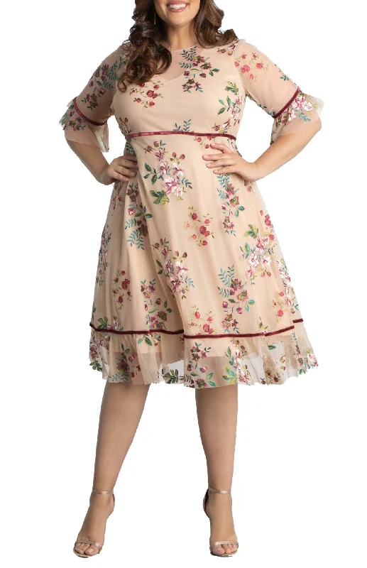 Wildflower Embroidered Dress - Plus