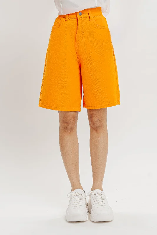 Tangerine Bermuda Shorts