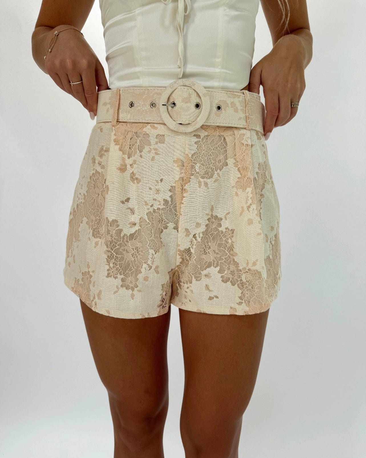 Blush Jacquard Shorts