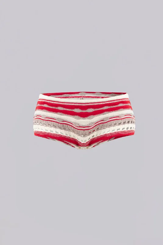 Cata Ruffle Knit Mini Shorts